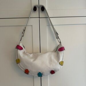 BERGE CRESCENT BAG WITH MULTI COLORED BUCKLES